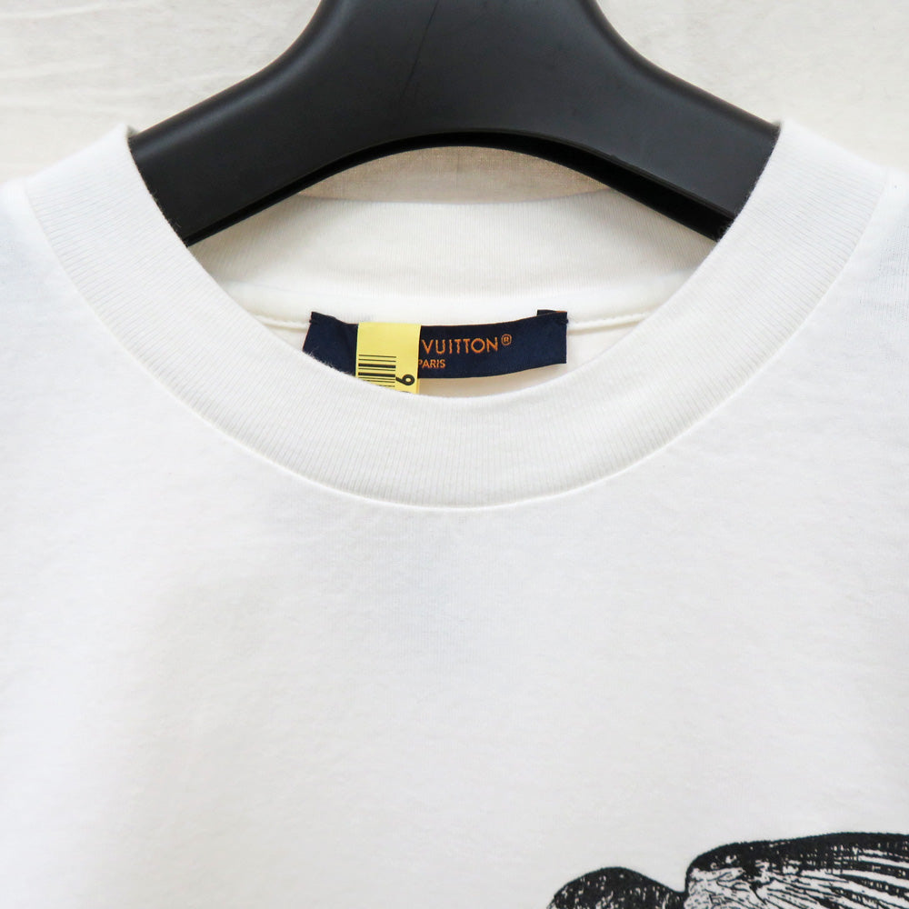 Louis Vuitton Printed Cotton  1ABXRA Cotton LV Bird  White S Size  y Apparel