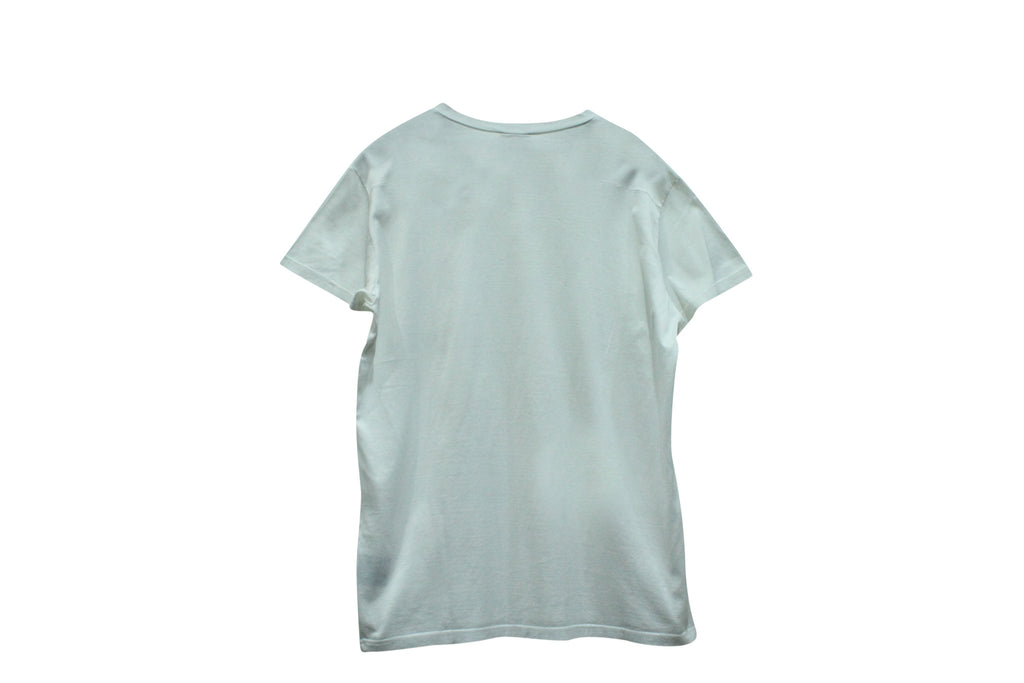 Dior Homme T-Shirt with Bee Embroidery in White Cotton