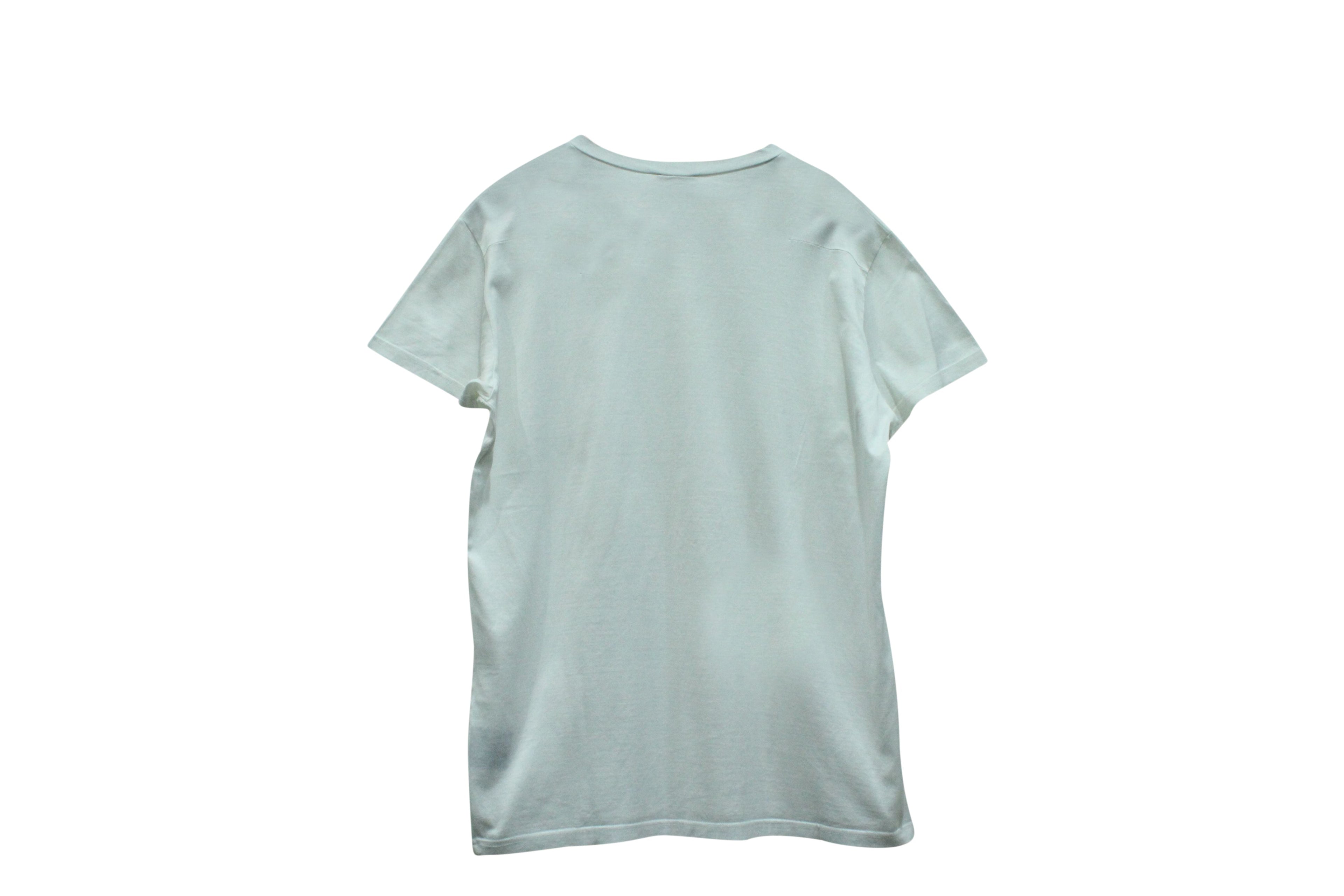 Dior Homme T-Shirt with Bee Embroidery in White Cotton