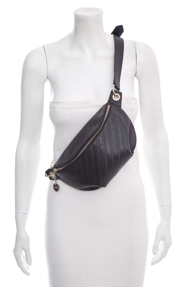 Givenchy Black Logo Embossed Belt Bag