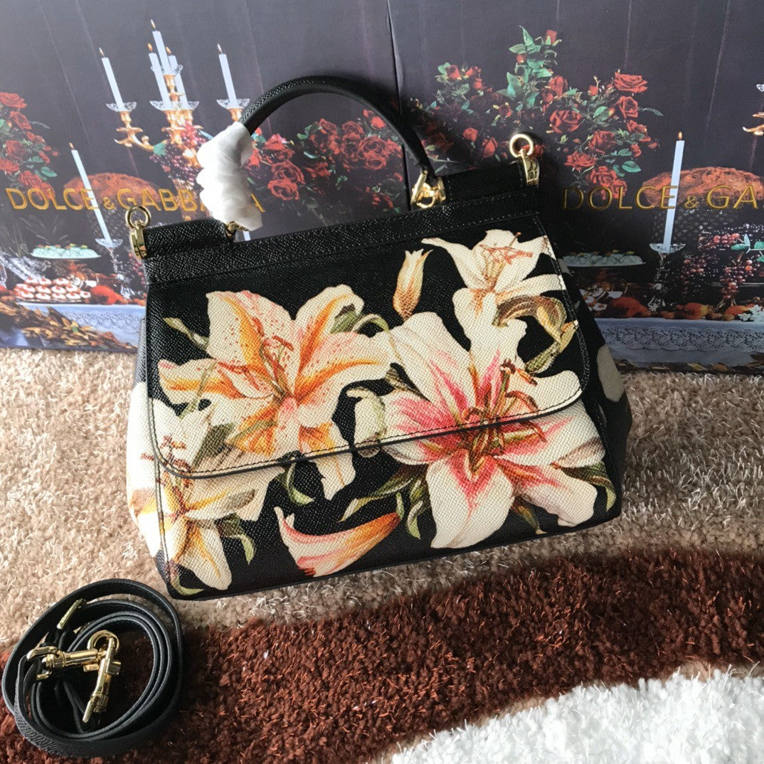 GLAMI MeGLAMIum Sicily Handbag Unique Print Motifs Muticolour For Women 10.2in/26cm GLAMI