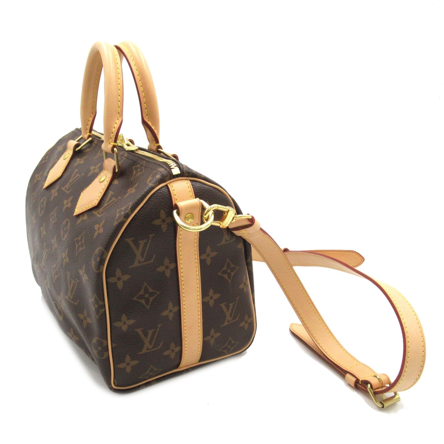 Louis Vuitton Speedy Bandouliere 25 2w Shoulder Bag PVC Coated Canvas Monogram  Brown M41113