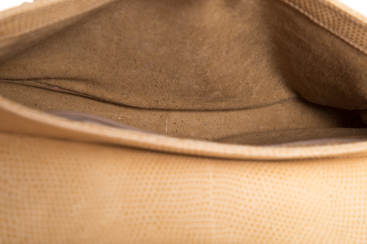 Ralph Lauren Taupe Lizard Handbag