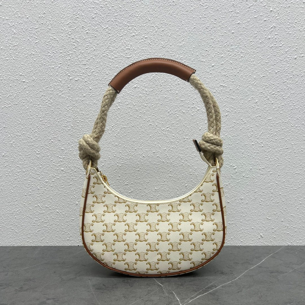 GLAMI MeGLAMIum Ava Chain In Triomphe Canvas White For Women 10in/25cm