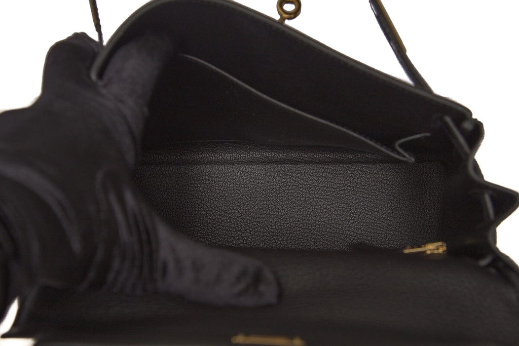 HermÃƒÆ’Ã‚Â¨s 2021 Noir Togo Kelly II Touch Retourne 25 GHW Lizard Handbag