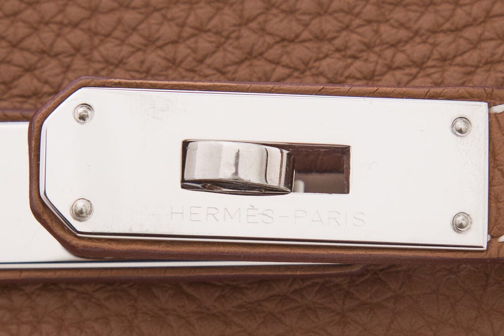 HermÃƒÆ’Ã‚Â¨s 35cm Gold Togo Birkin W/ Palladium Hardware