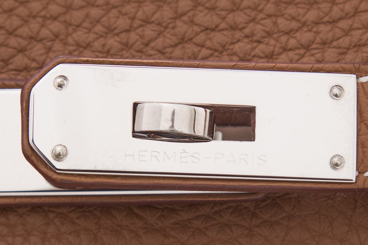 HermÃƒÆ’Ã‚Â¨s 35cm Gold Togo Birkin W/ Palladium Hardware