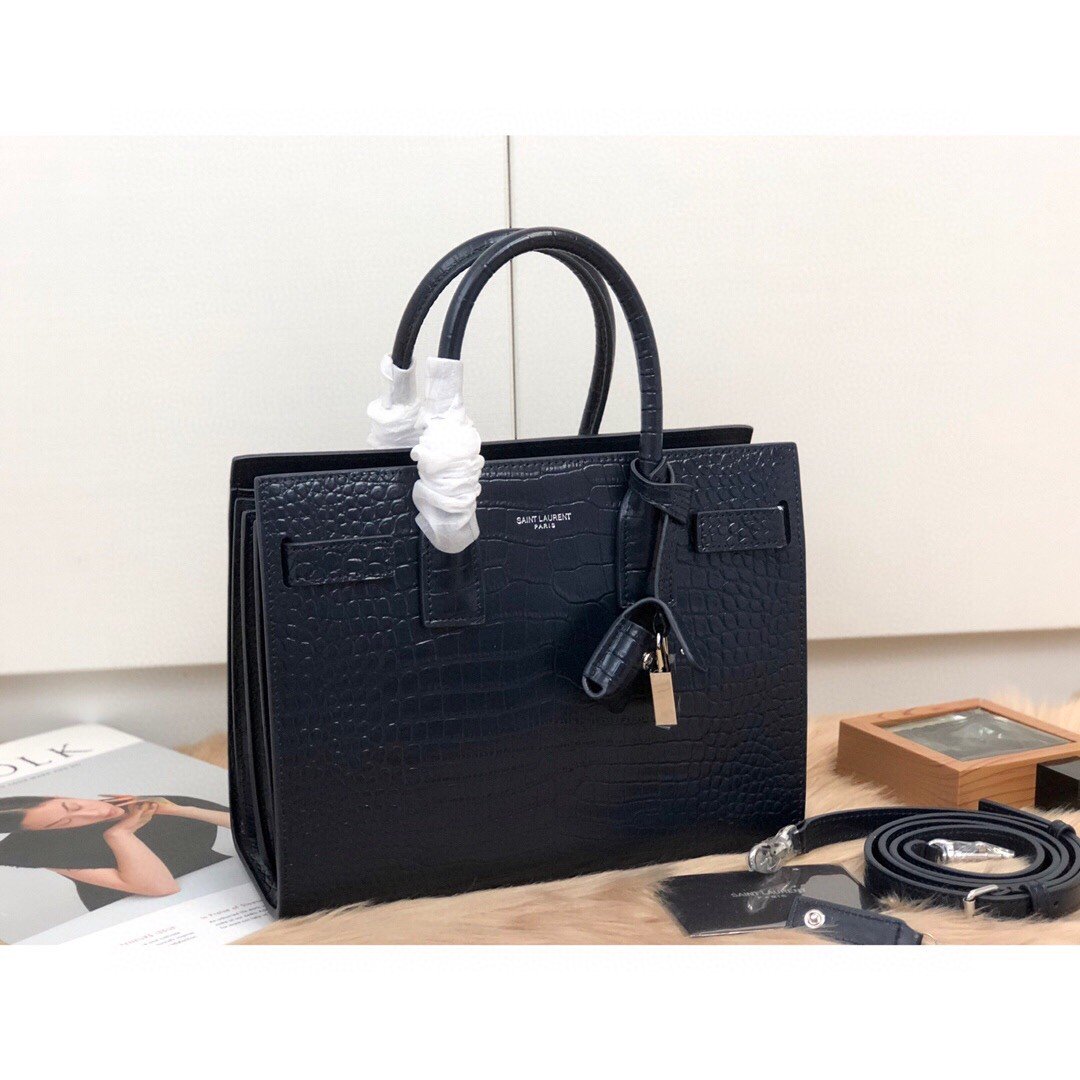 GLAMI Sac De Jour Small In-Black For Women 12.5in/32cm YSL 378299DZEAW1000