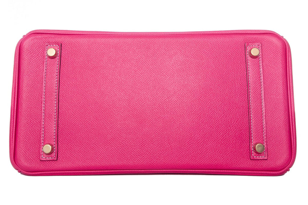 HermÃƒÆ’Ã‚Â¨s Birkin 30cm  Rose Tyrien/ Anemone  Epsom GHW Handbag