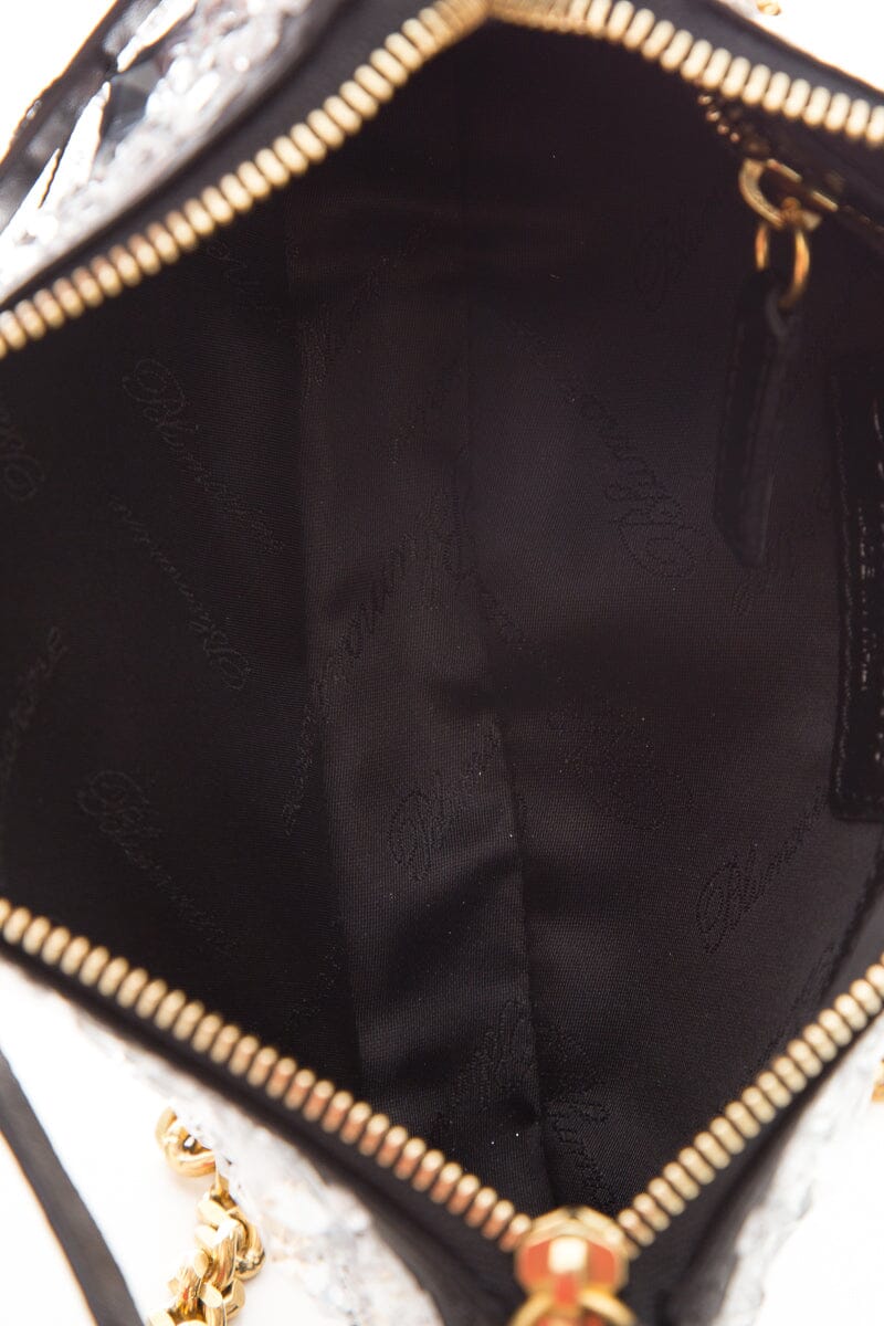 Blumarine Black & Crystal Cross-Body