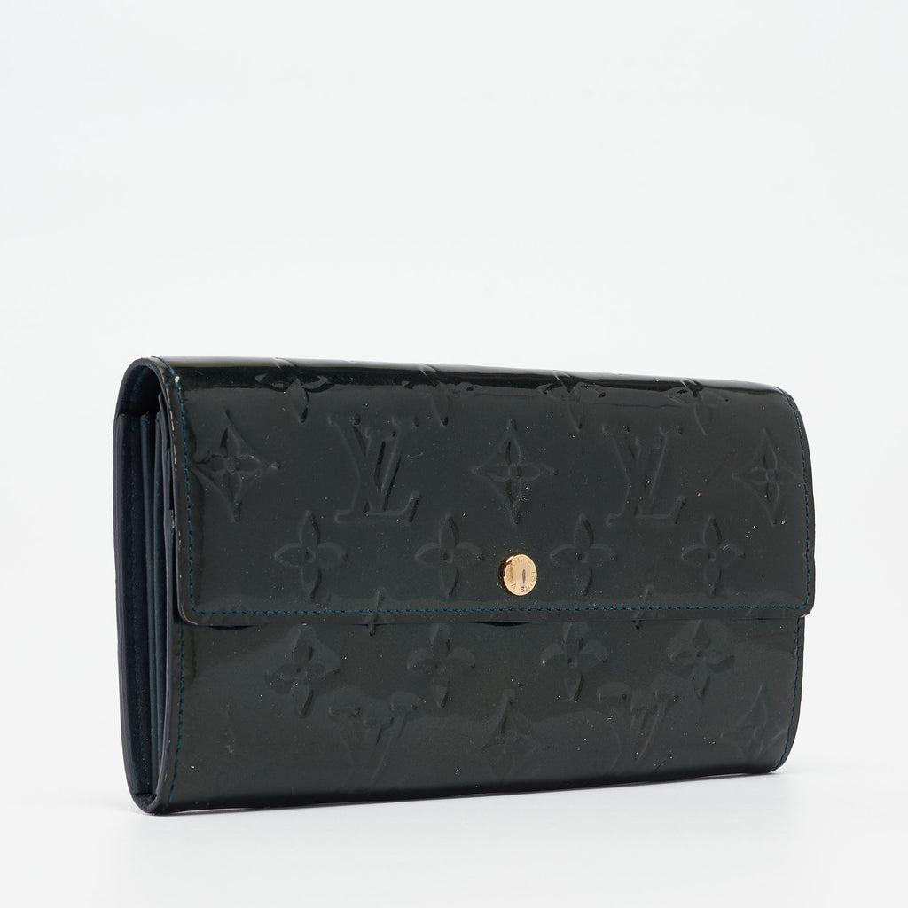 Louis Vuitton Nuit Monogram Vernis Sarah Wallet