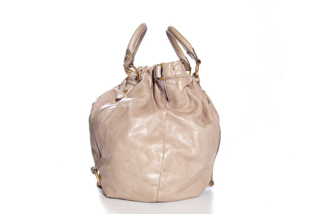Miu Miu Taupe Handle Bag