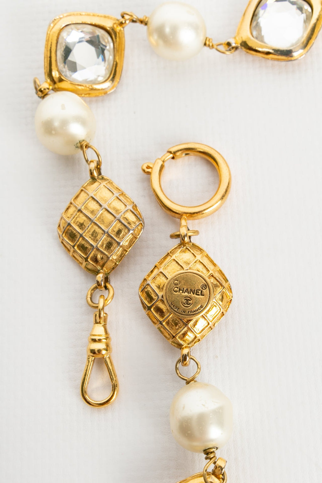 Parure perlÃƒÆ’Ã‚Â©e et strassÃƒÆ’Ã‚Â©e Chanel