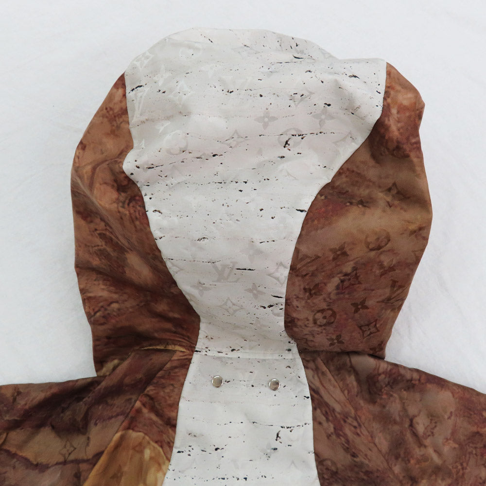 Louis Vuitton Monogram Marble Wind Breaker 46 Nylon Jacket Grey Brown Green Multicolor  Apparel Dress  Beauty