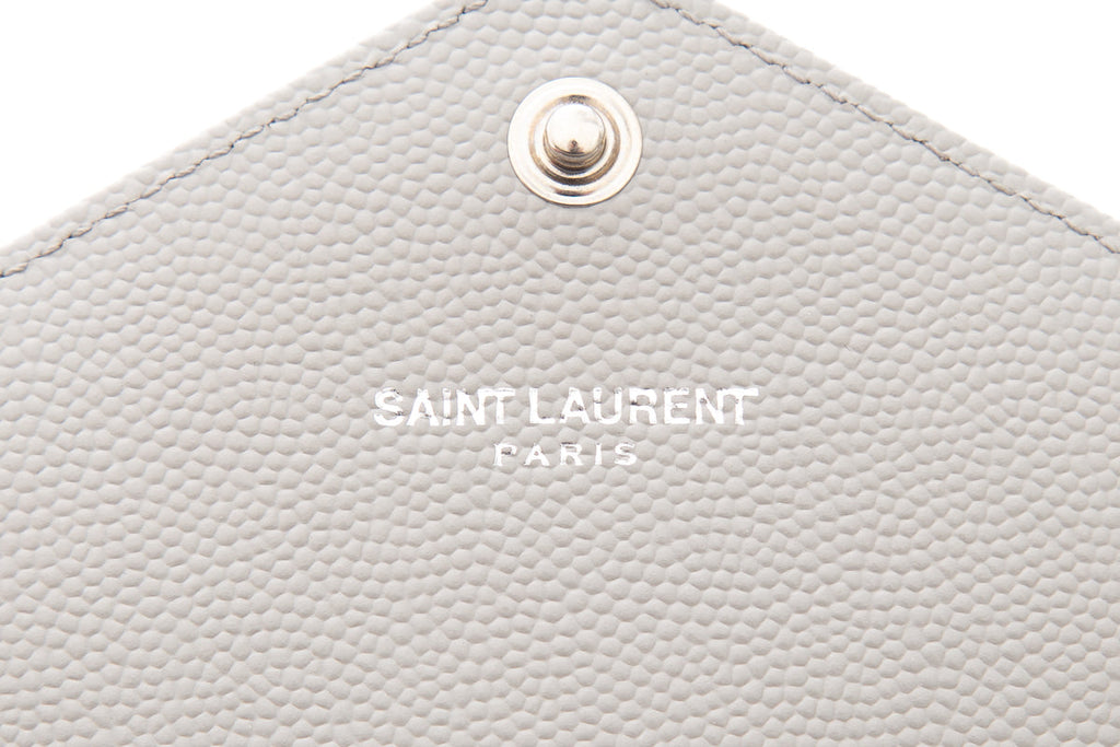 Saint Laurent Light Gray Grain De Poudre WOC