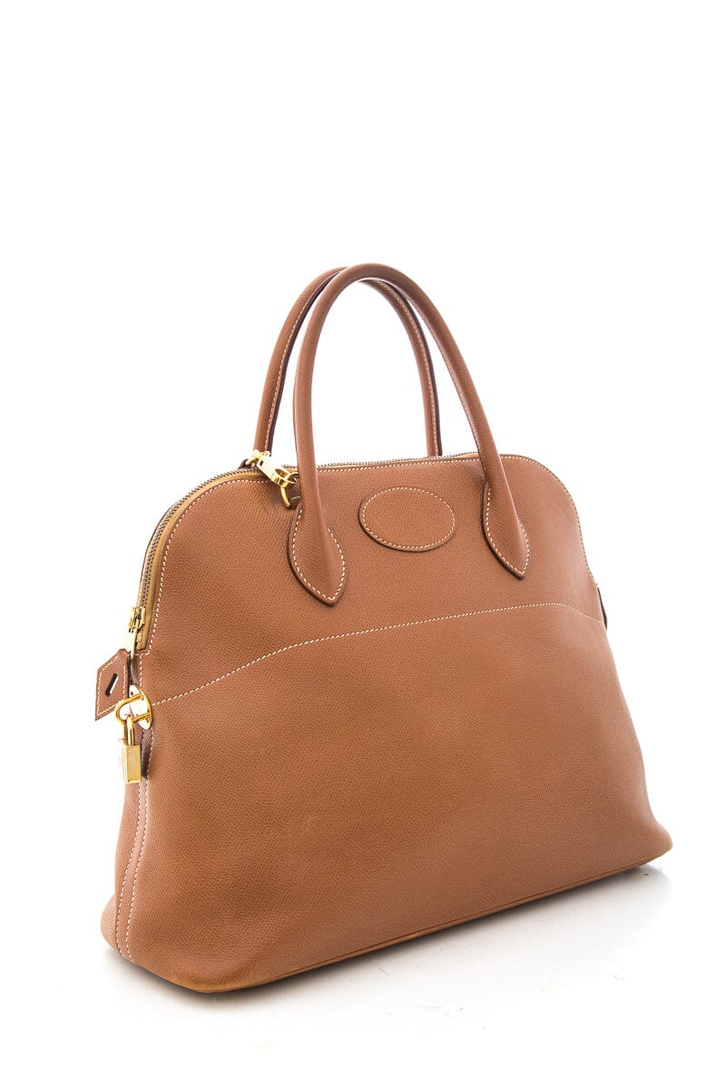 HermÃƒÆ’Ã‚Â¨s Brown Bolide 35cm Handbag