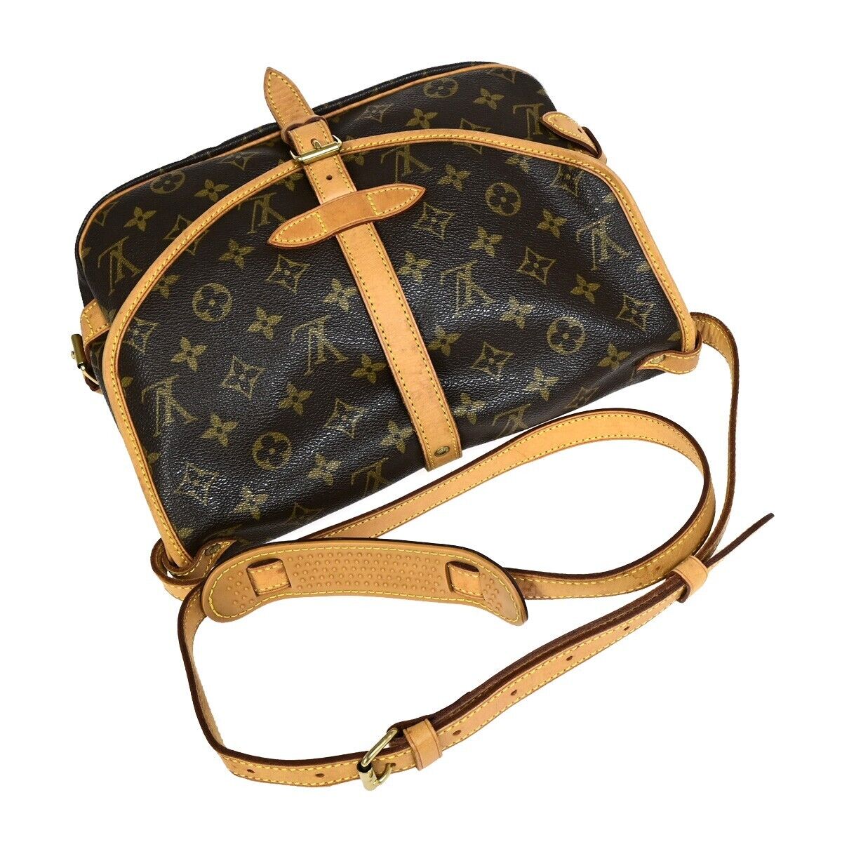 Louis Vuitton Saumur 30  Canvas Shoulder Bag