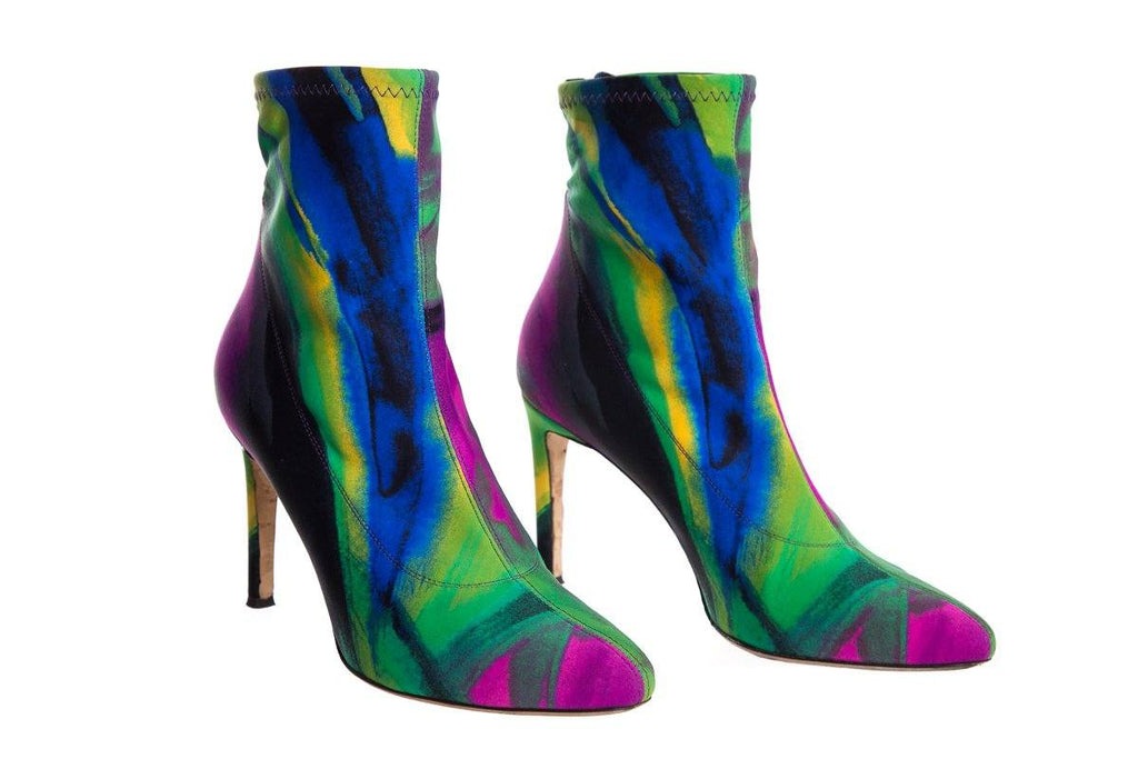 Giuseppe Zanotti Multi Tie-Dye Sock Boots SZ 37