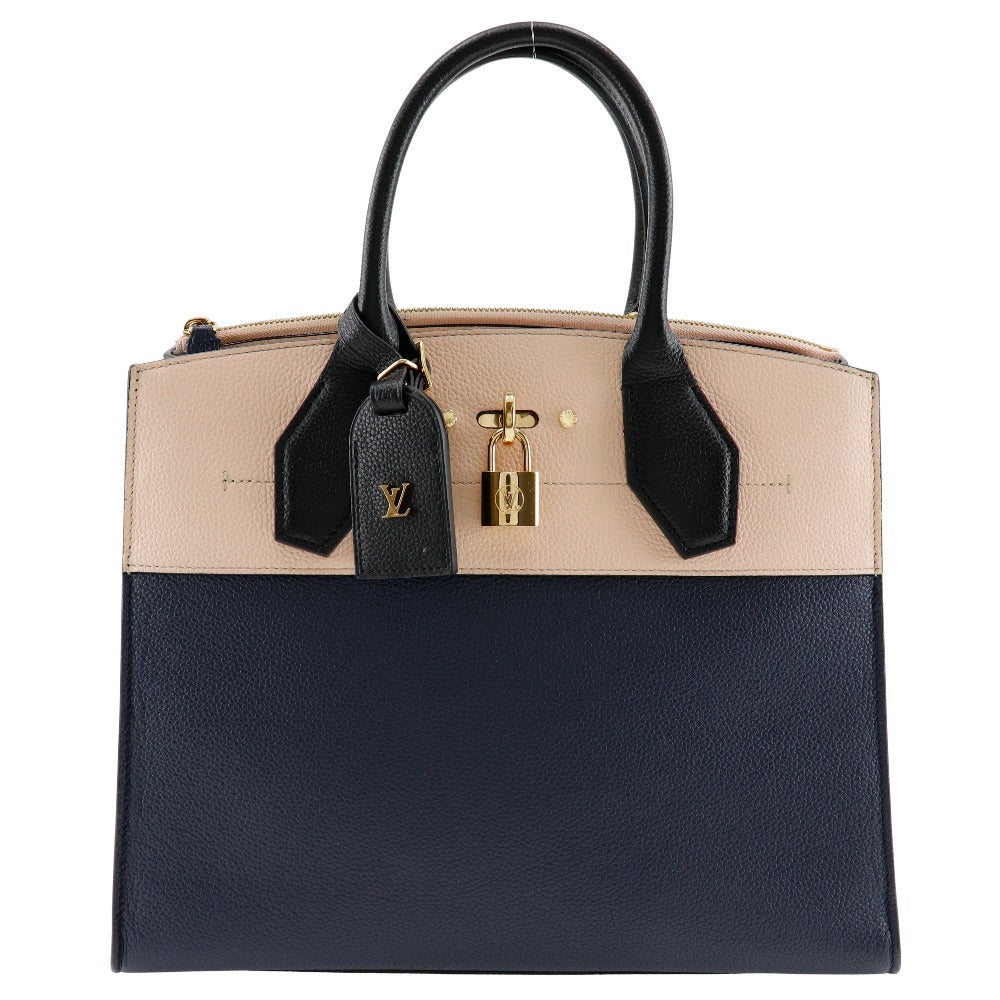 Louis Vuitton Taurillon City Steamer  Leather Shoulder Bag