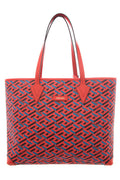 Versace La Greca Monogram Red Tote