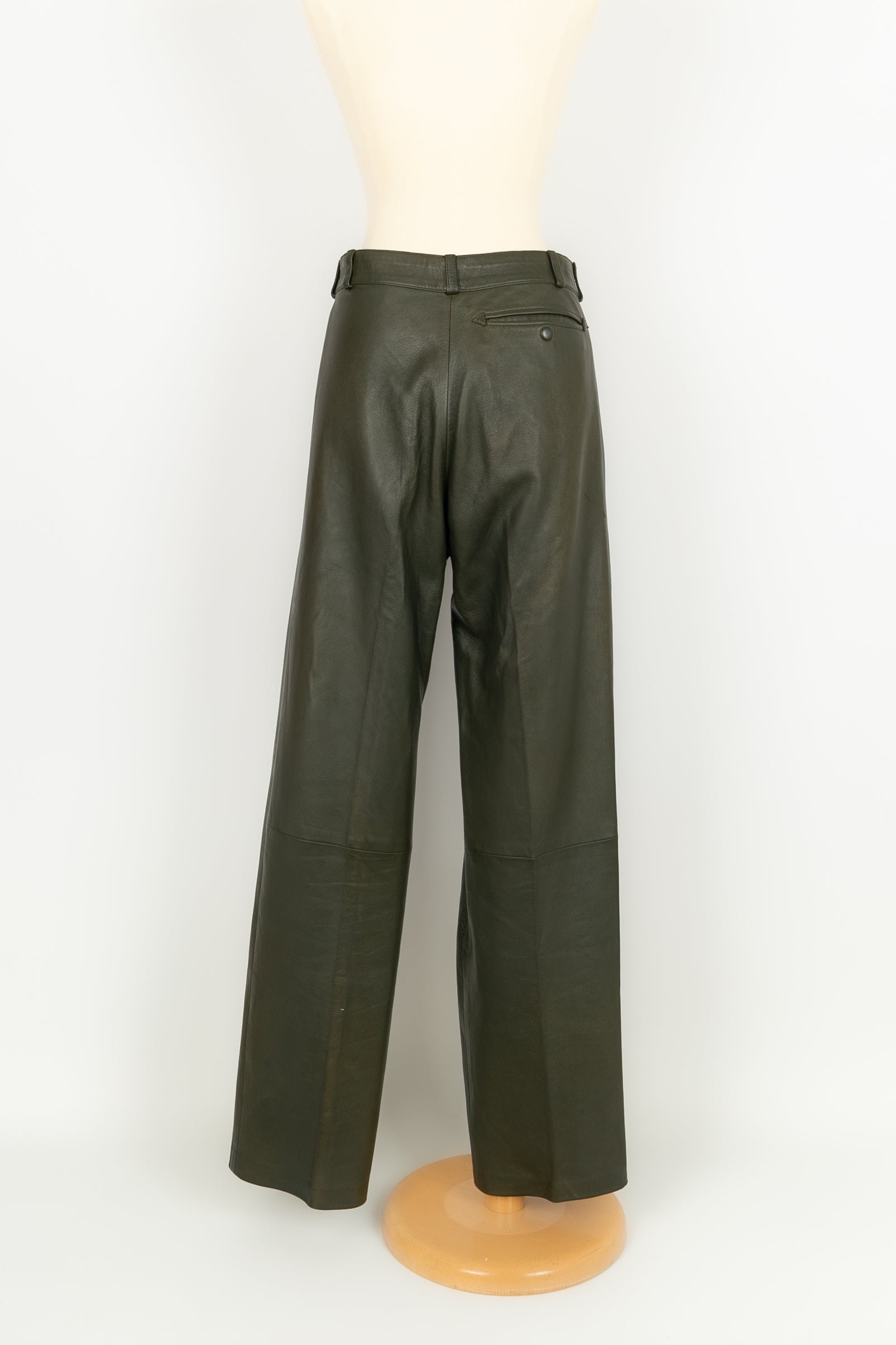 Pantalon en cuir HermÃƒÆ’Ã‚Â¨s 2009