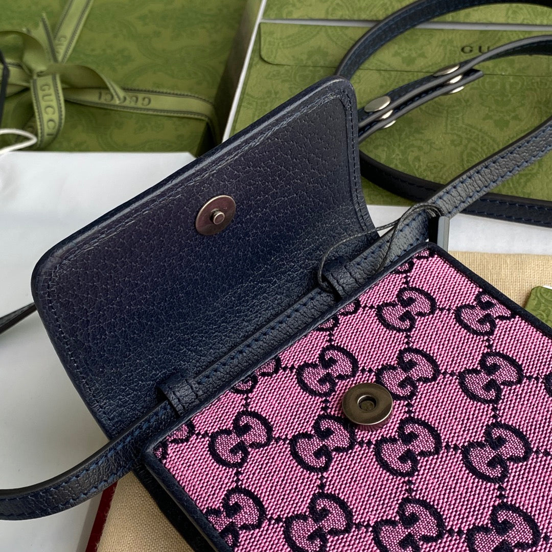 Glami Mini Bag In Pink Glami Canvas For Women 7in/18cm Glami 657582