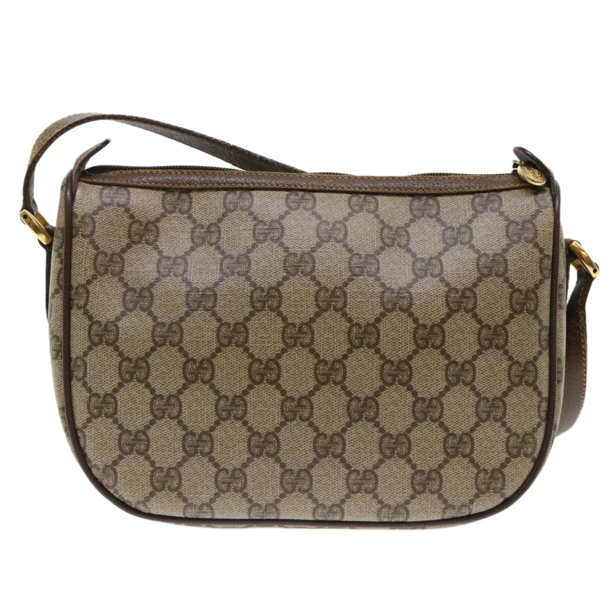 GUCCI GG Canvas Web Sherry Line Shoulder Bag Beige Red 89.02.032 ep1041