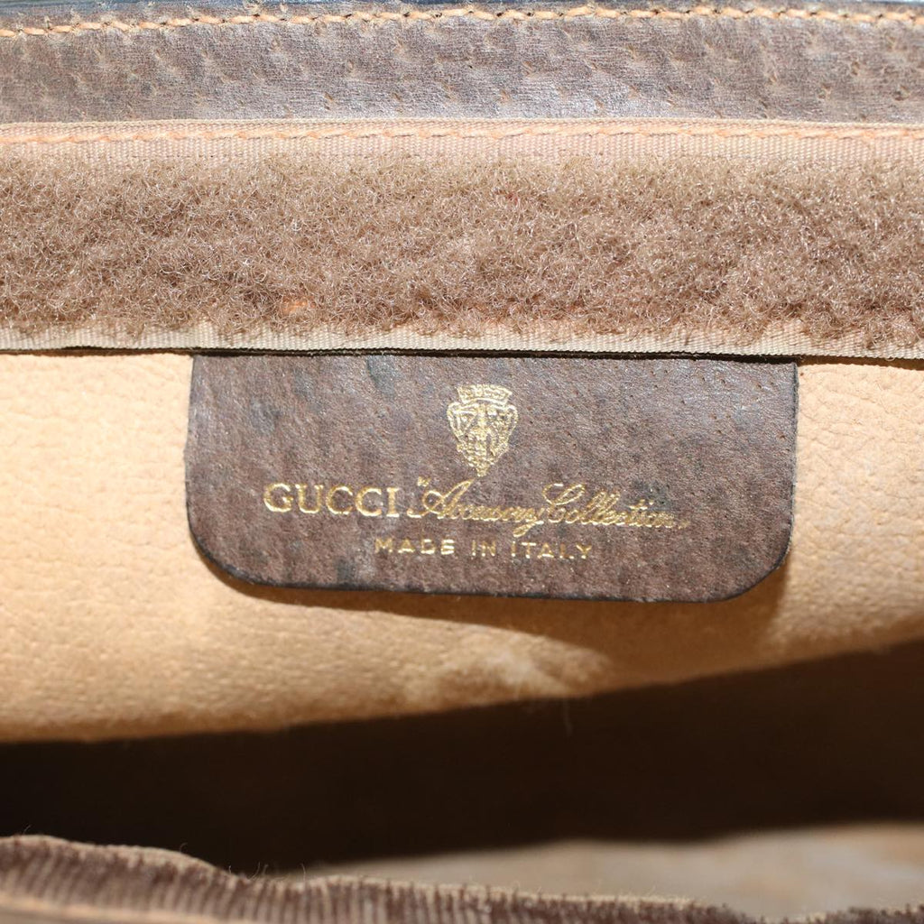 GUCCI GG Canvas Web Sherry Line Clutch Bag Beige Red 89•01•001 ep1055