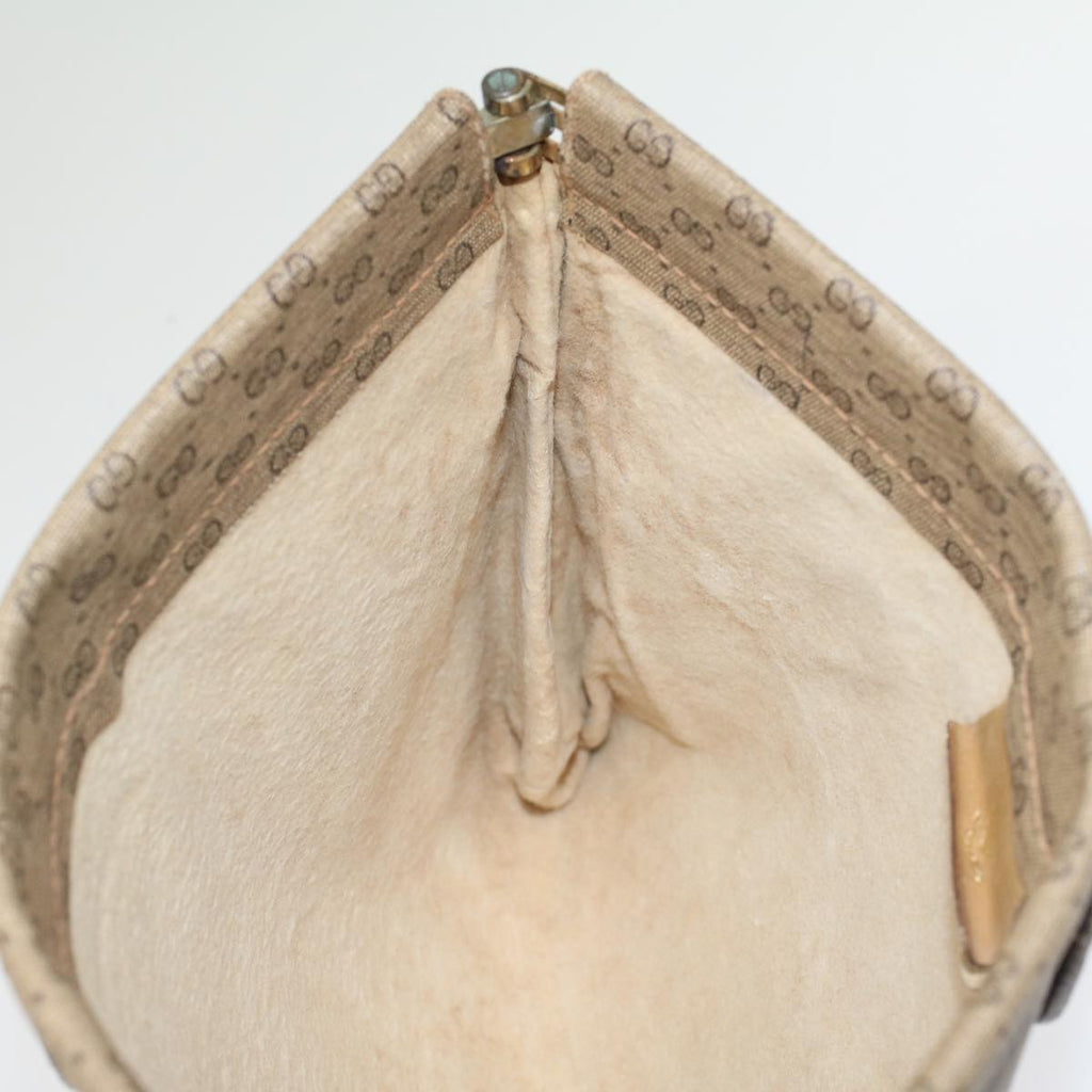 GUCCI Micro GG Canvas Clutch Bag PVC Leather Beige 67-039-5229 ep1090