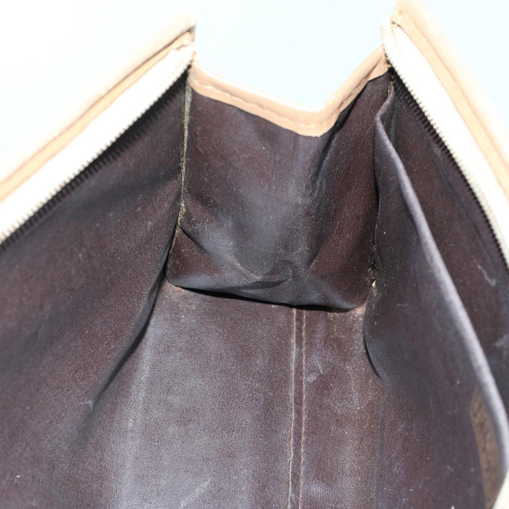 FENDI Zucchino Canvas Clutch Bag Brown ep1106