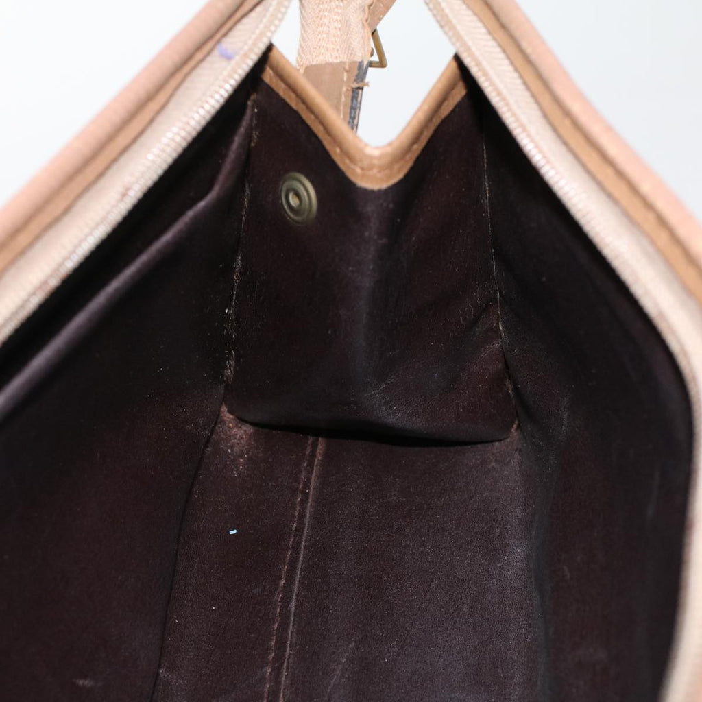 FENDI Zucchino Canvas Clutch Bag Brown ep1106