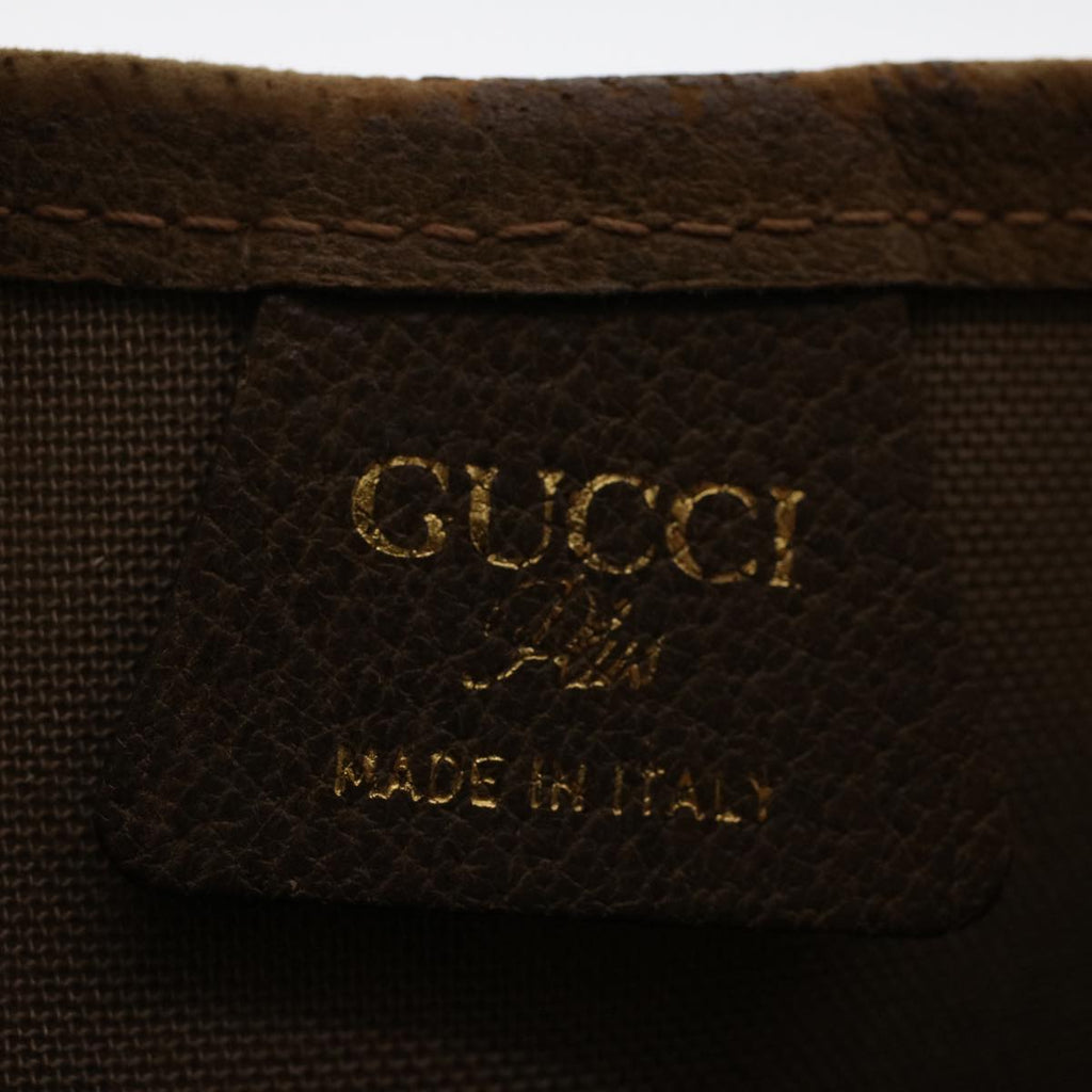 GUCCI GG Plus Canvas Web Sherry Line Tote Bag Beige Red Green ep1126
