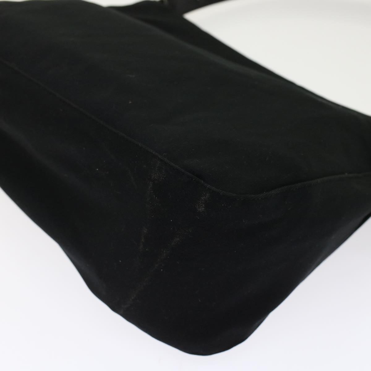 FENDI Mamma Baguette Shoulder Bag Nylon Black ep1157