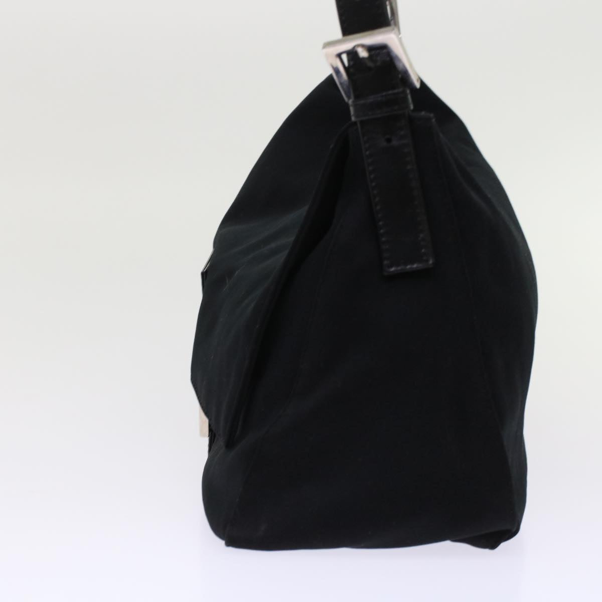FENDI Mamma Baguette Shoulder Bag Nylon Black ep1157