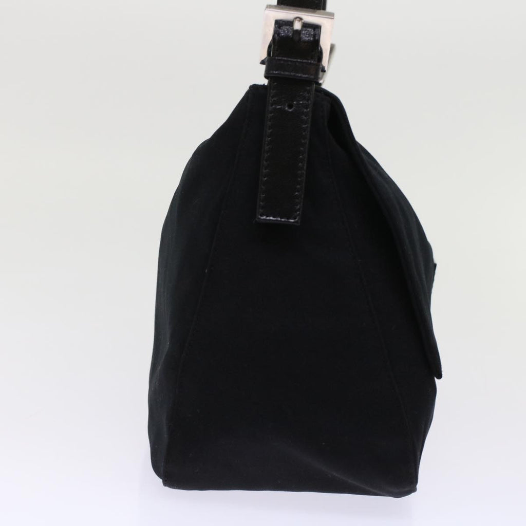 FENDI Mamma Baguette Shoulder Bag Nylon Black ep1157