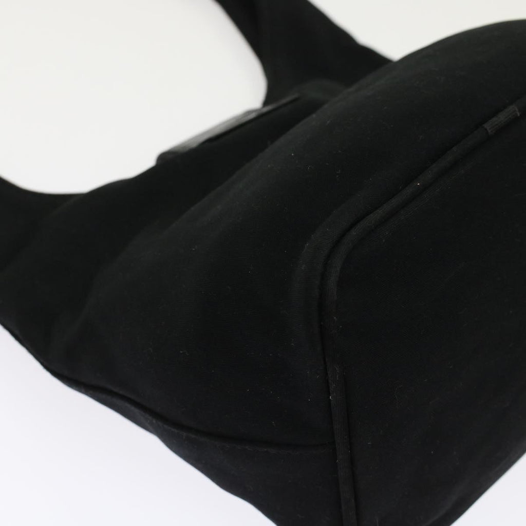 FENDI Mamma Baguette Shoulder Bag Nylon Black ep1158