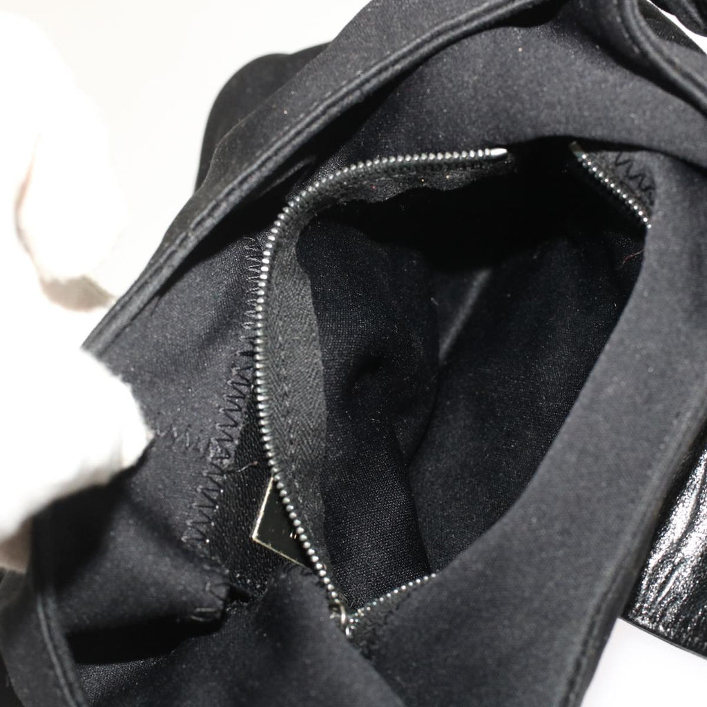 FENDI Mamma Baguette Shoulder Bag Nylon Black ep1158