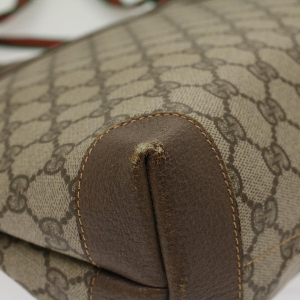 GUCCI GG Canvas Web Sherry Line Shoulder Bag Beige Red Green ep1163