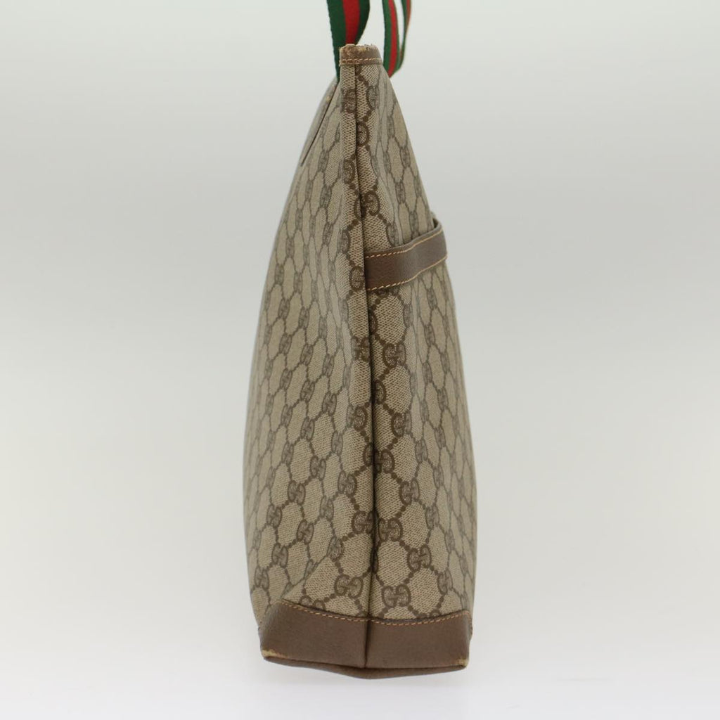 GUCCI GG Canvas Web Sherry Line Shoulder Bag Beige Red Green ep1163
