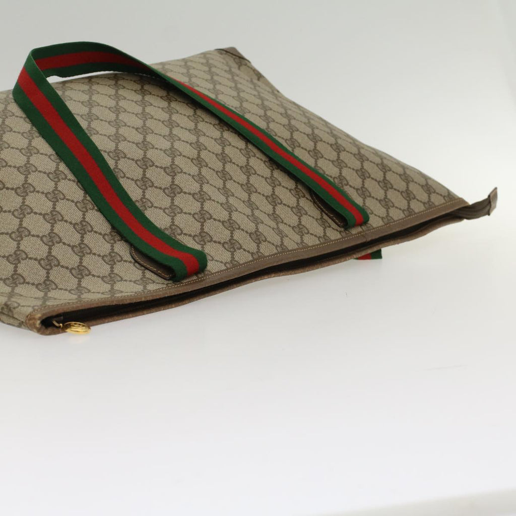 GUCCI GG Canvas Web Sherry Line Shoulder Bag Beige Red Green ep1163