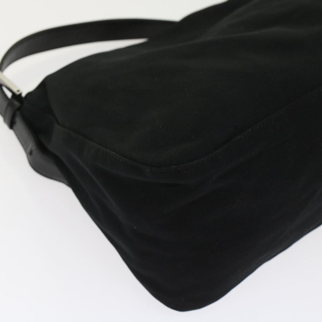 FENDI Mamma Baguette Shoulder Bag Nylon Black ep1217