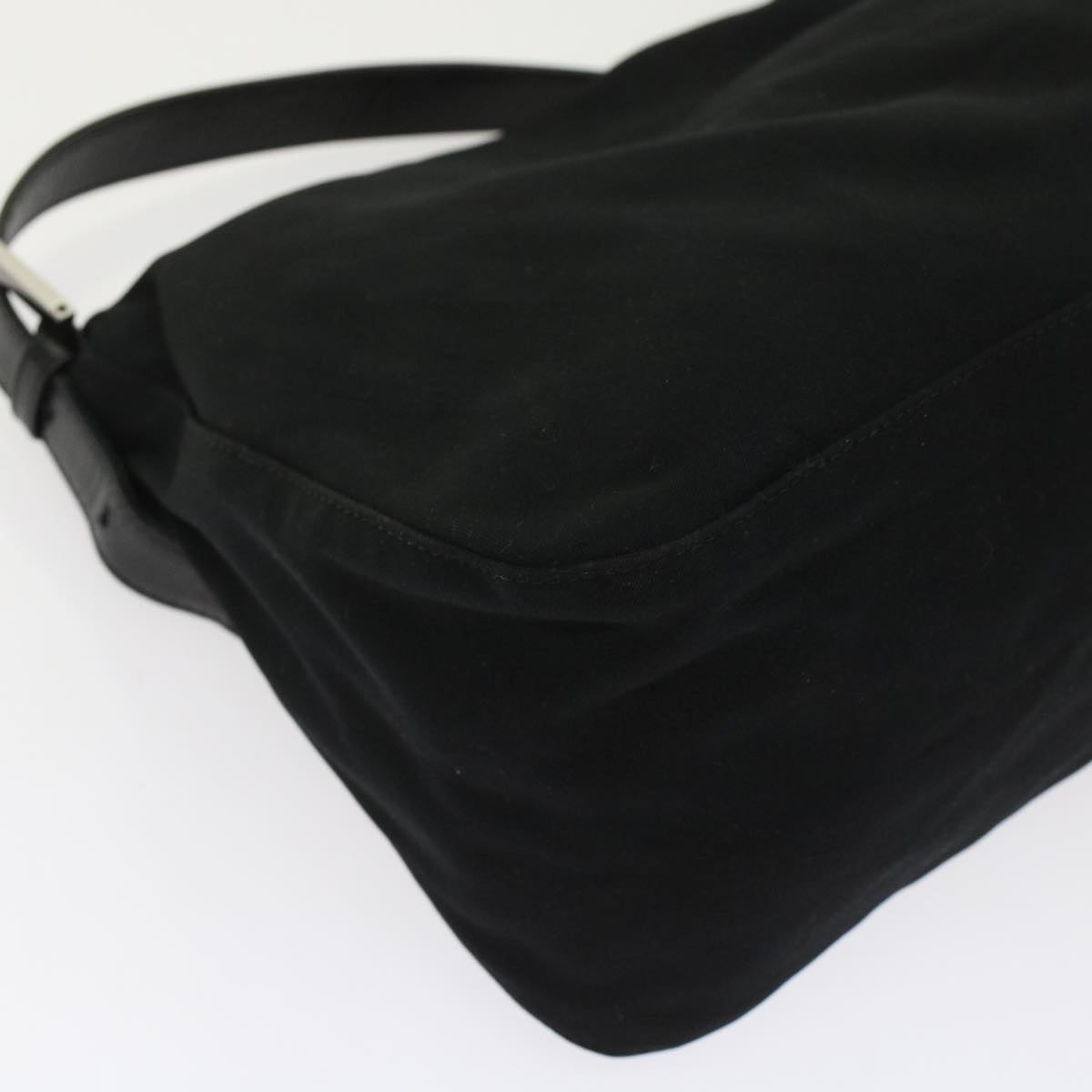 FENDI Mamma Baguette Shoulder Bag Nylon Black ep1217