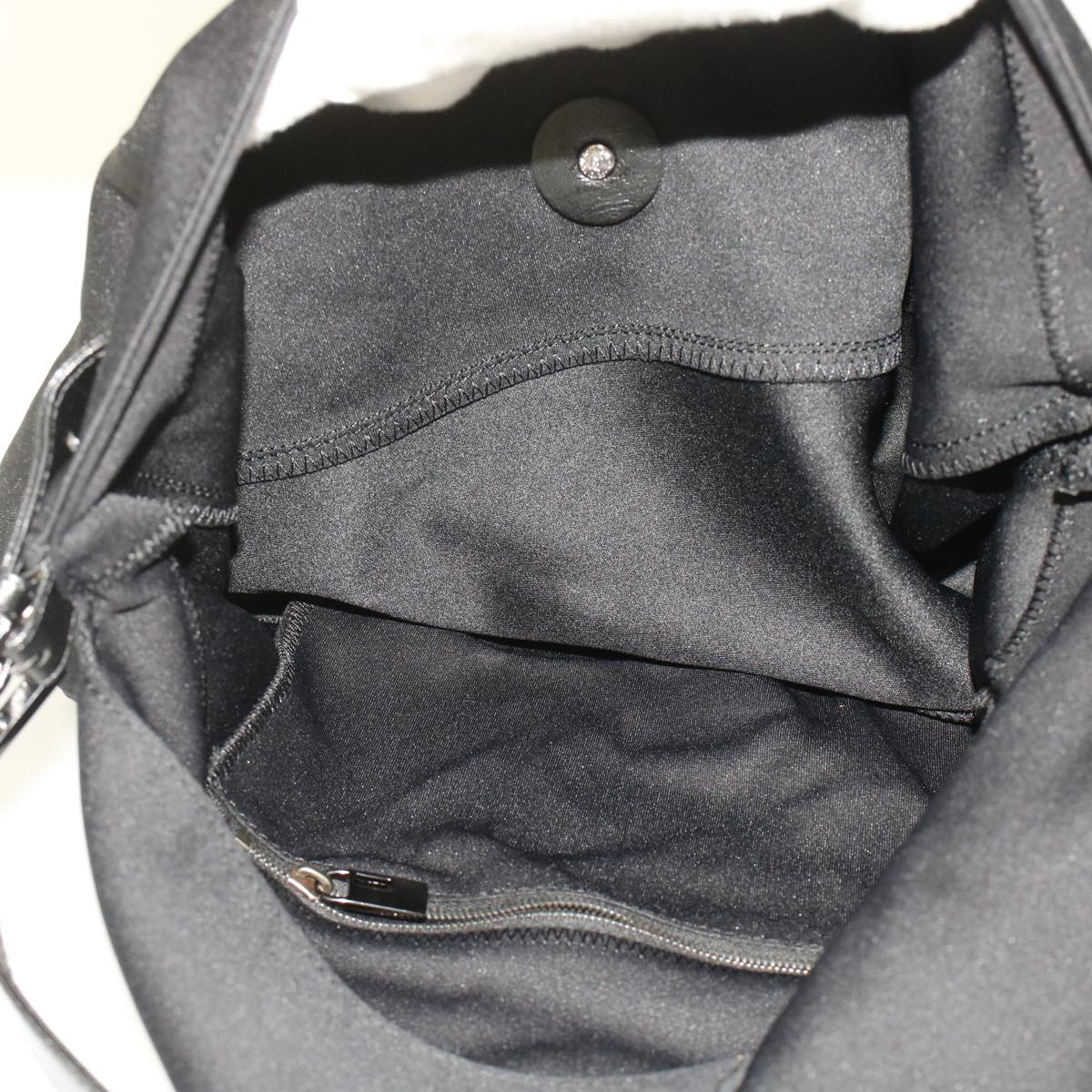 FENDI Mamma Baguette Shoulder Bag Nylon Black ep1217
