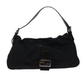 FENDI Mamma Baguette Shoulder Bag Nylon Black ep1217