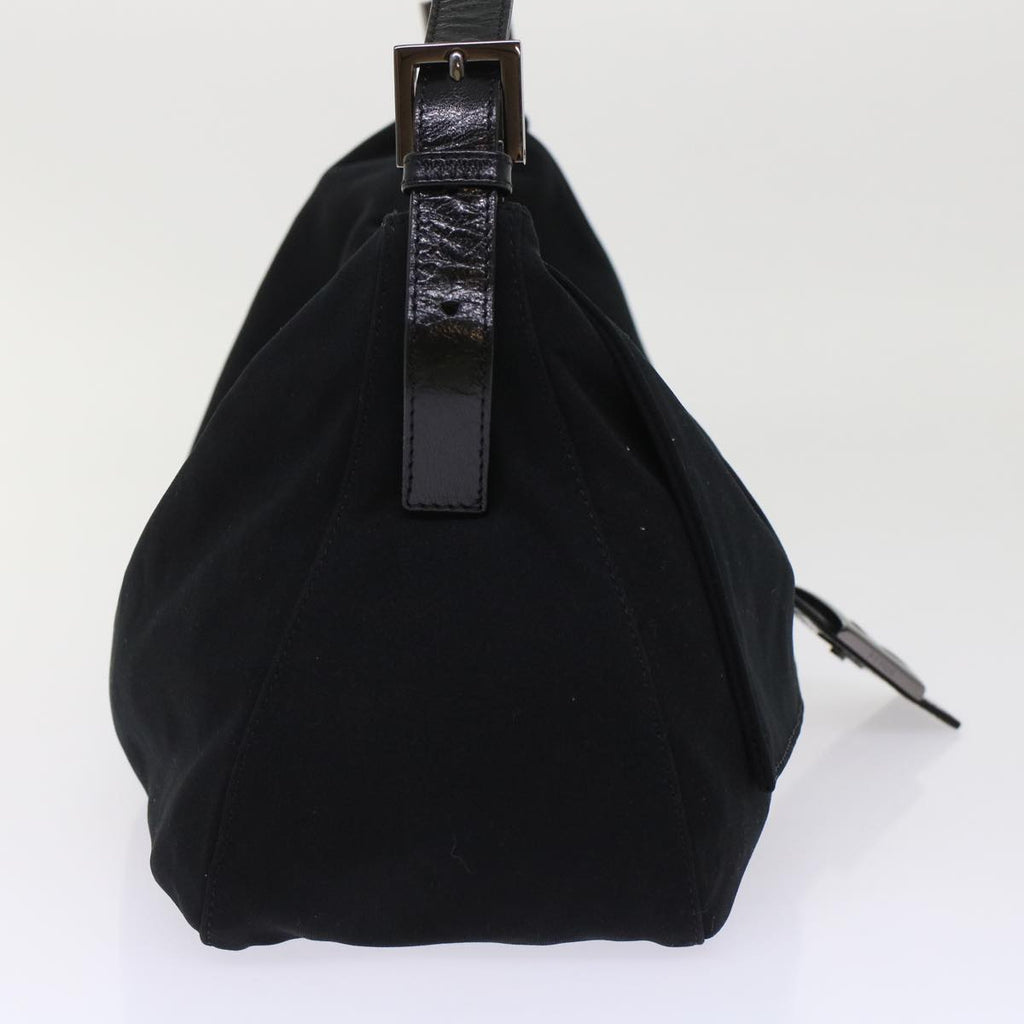 FENDI Mamma Baguette Shoulder Bag Nylon Black ep1217