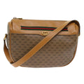 GUCCI Micro GG Canvas Web Sherry Line Shoulder Bag Beige Red Green ep1231