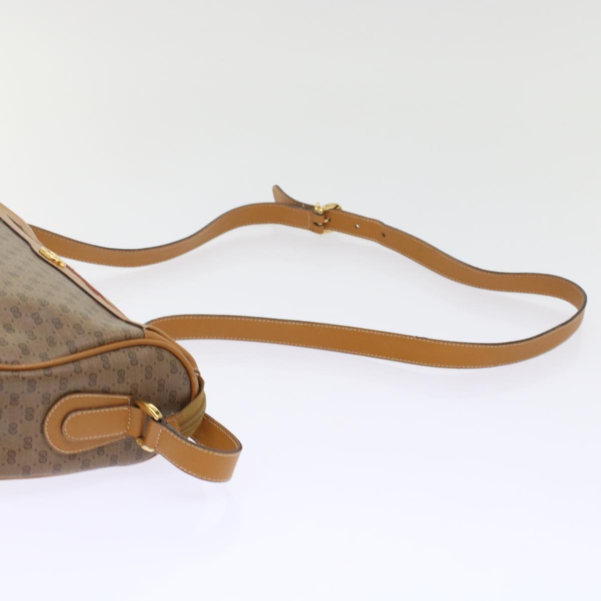 GUCCI Micro GG Canvas Web Sherry Line Shoulder Bag Beige Red Green ep1231