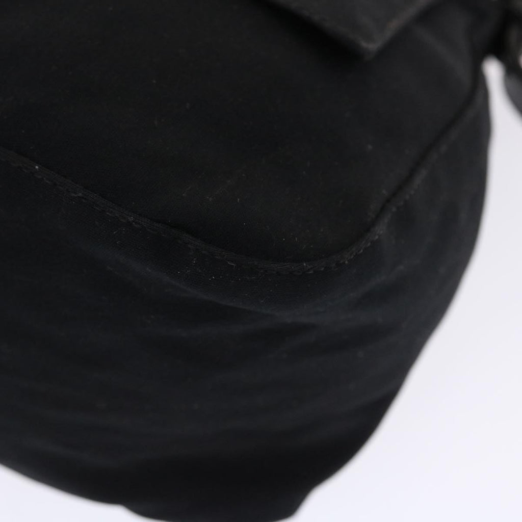 FENDI Mamma Baguette Shoulder Bag Nylon Black ep1270