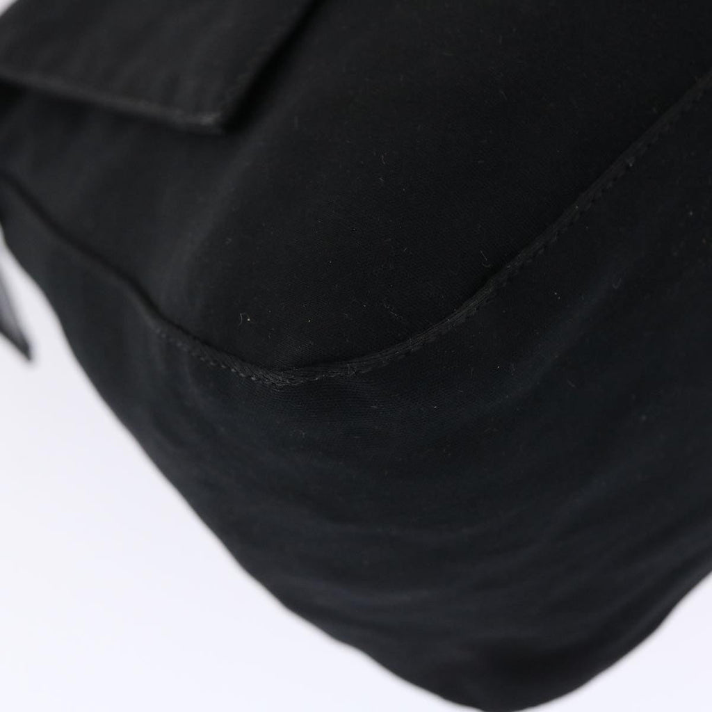FENDI Mamma Baguette Shoulder Bag Nylon Black ep1270