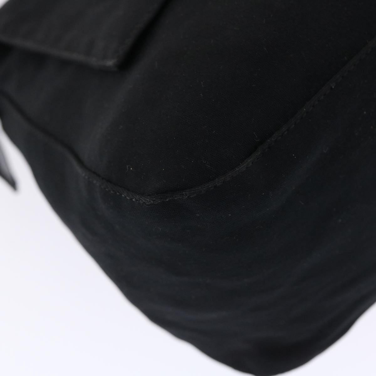 FENDI Mamma Baguette Shoulder Bag Nylon Black ep1270